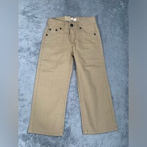 NWT Levi’s 505 regular boys khaki tan pants 4 reg